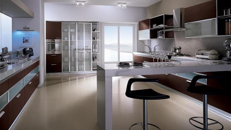 Барная мебель для дома, кухни, кафе (варианты в интерьере) - фото1