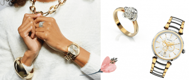 Кольцо и часы к помолвке