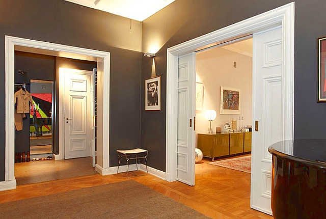 Раздвижные межкомнатные двери в интерьере квартиры: обзор - фото8