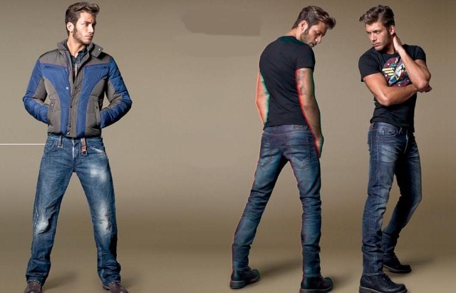 Классические мужские джинсы прямые с высокой посадкой - фото2