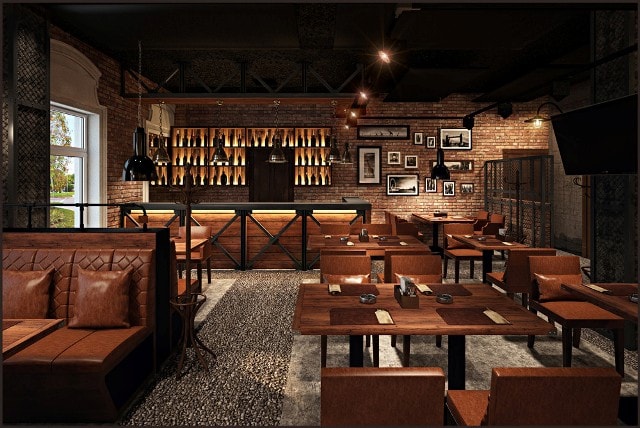 Дизайн кафе, баров, ресторанов: грамотный интерьер в стиле лофт - фото5 Дизайн кафе, баров, ресторанов: грамотный интерьер в стиле лофт - фото5