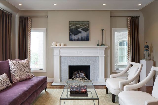 Камины в интерьере загородного дома - фото4