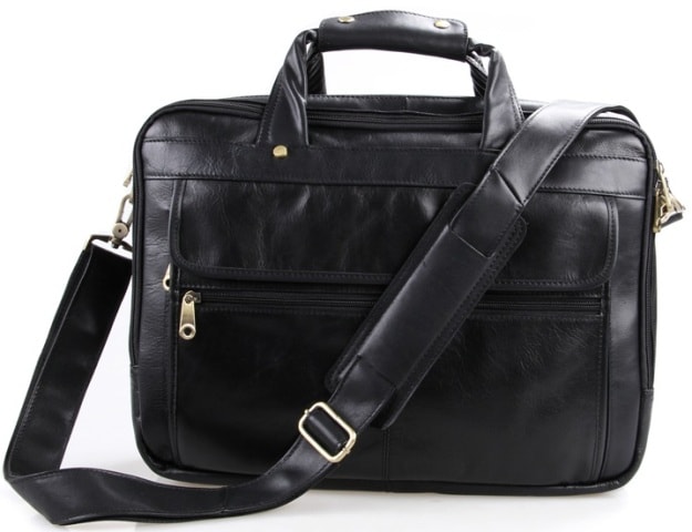 Сумка кожаная мужская через плечо - фото1