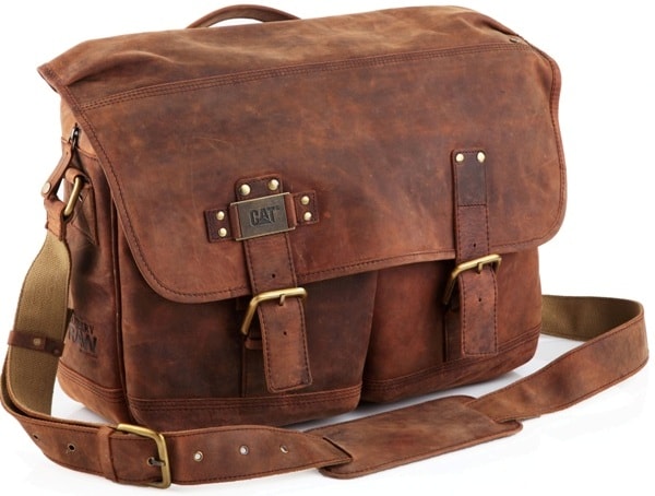 Сумка кожаная мужская через плечо - фото3