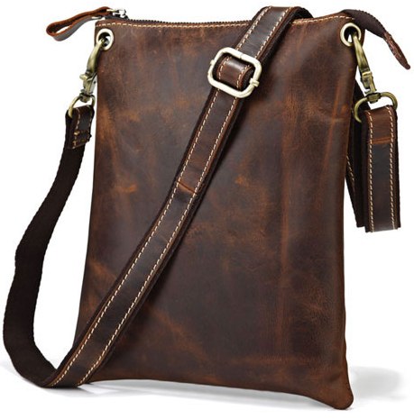 Сумка кожаная мужская через плечо - фото6