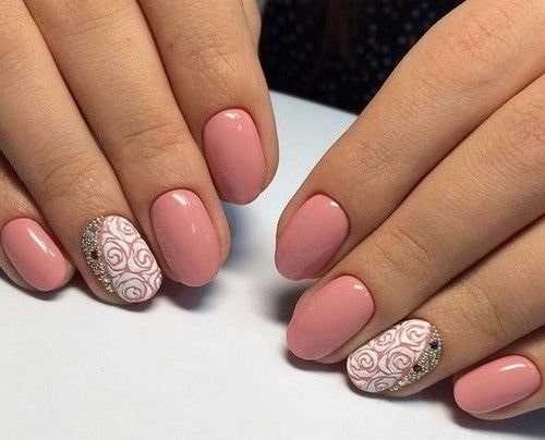 Маникюр на короткие ногти (осень 2018): новинки, идеи - фото1