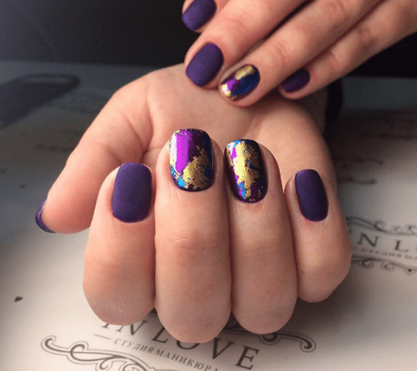 Маникюр на короткие ногти (осень 2018): новинки, идеи - фото8