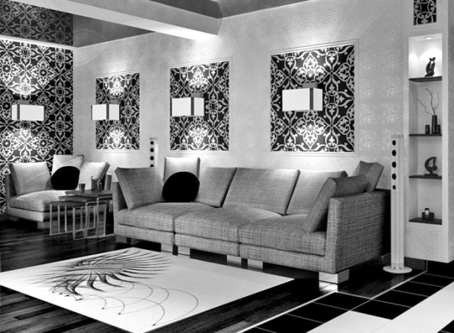 Обои в интерьере квартиры: фото дизайна и способы комбинирования - пример8