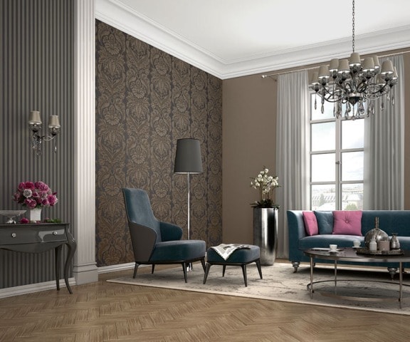 Обои в интерьере квартиры: фото дизайна и способы комбинирования - изображение5