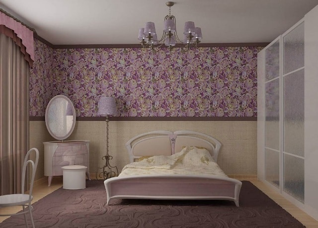 Обои в интерьере квартиры: фото дизайна и способы комбинирования - изображение8