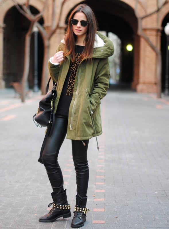 Уличная мода на зиму 2018 - женская верхняя одежда - фото6