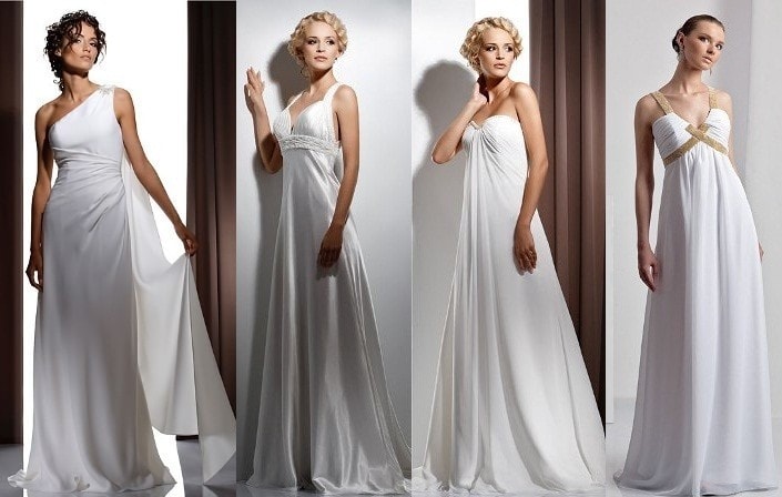 Свадебное платье в греческом стиле для беременных - фото7 Свадебное платье в греческом стиле для беременных - фото7