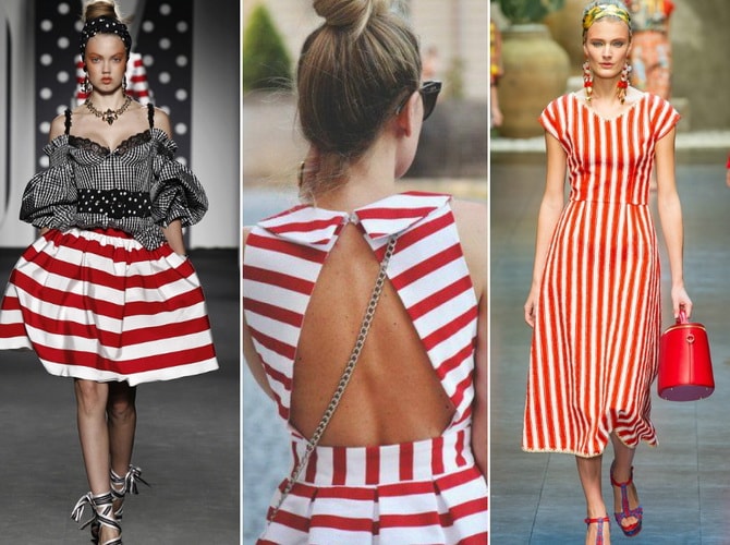 Платье в морском стиле - модный вариант на лето - фото2