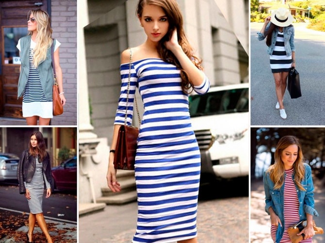 Платье в морском стиле - модный вариант на лето - фото6