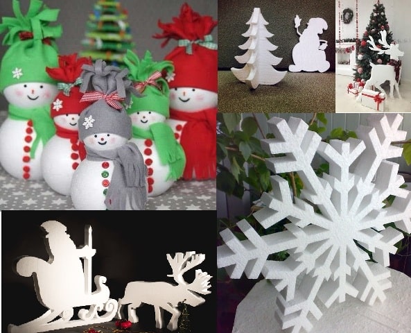 Фигуры из пенопласта: интересные идеи и применение - фото2