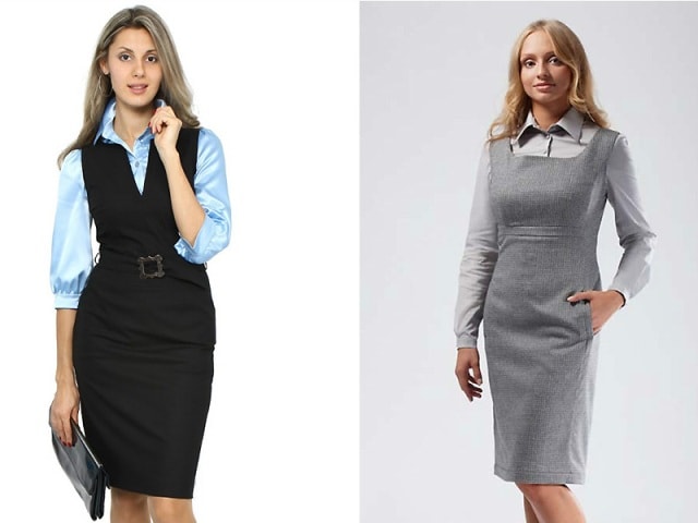 Сарафаны для офиса 2019-2020 года: модные тенденции - фото5