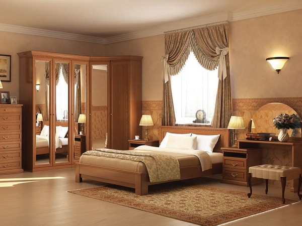 Шкаф в спальню с распашными дверями: интересные варианты - фото3