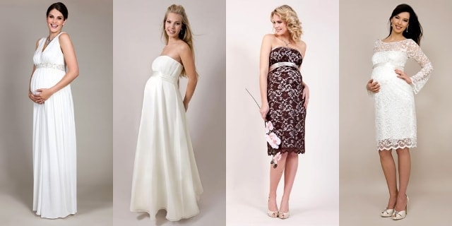 Выбор свадебного платья для беременных - фото1