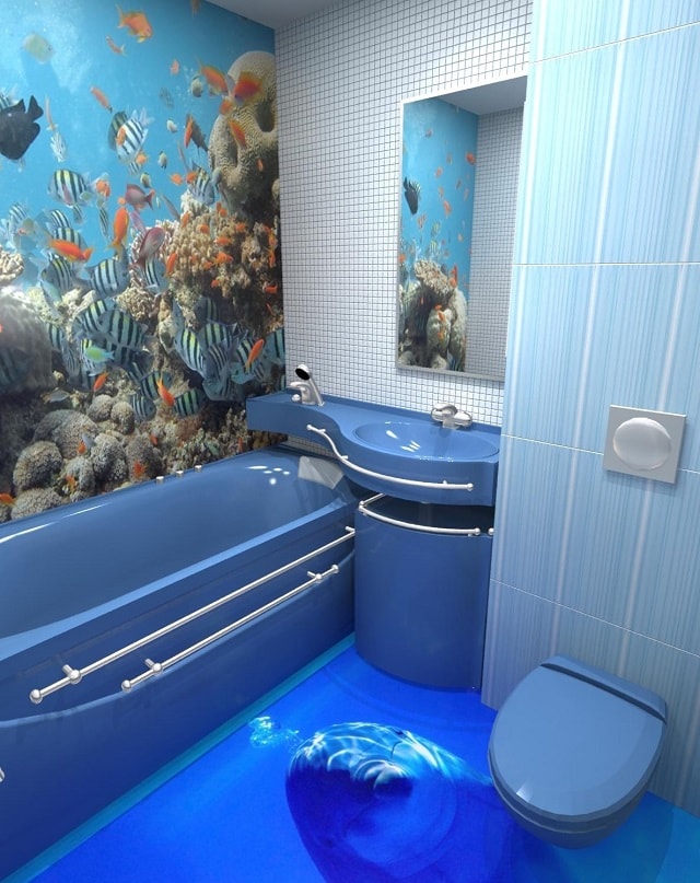 Ванная комната: дизайн (6 кв. м., санузел совмещенный) - фото7 Ванная комната: дизайн (6 кв. м., санузел совмещенный) - фото7