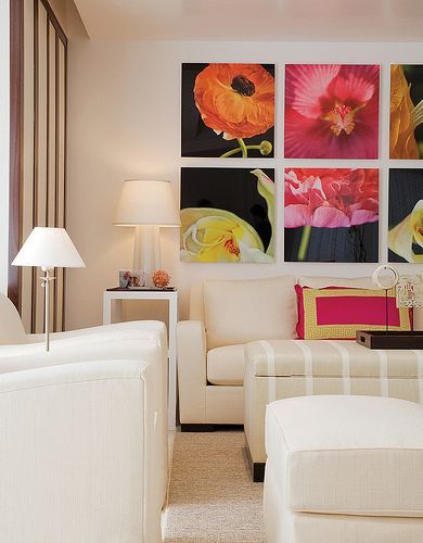 Картины в интерьере гостиной над диваном - фото 3