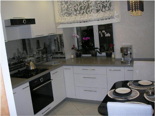 Как расположить мебель на кухне в хрущевке - фото 6