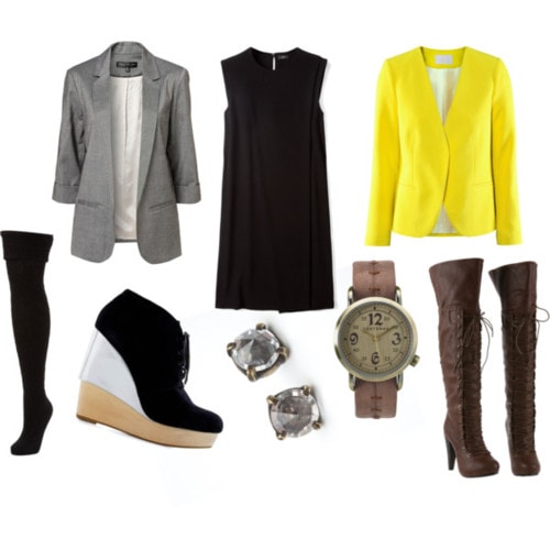 С чем носить маленькое черное платье зимой? - фото 5